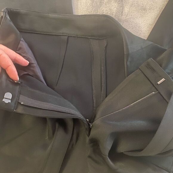 Hellessy Kooning satin trousers with shirttail overlay, size 10 - Picture 7 of 11